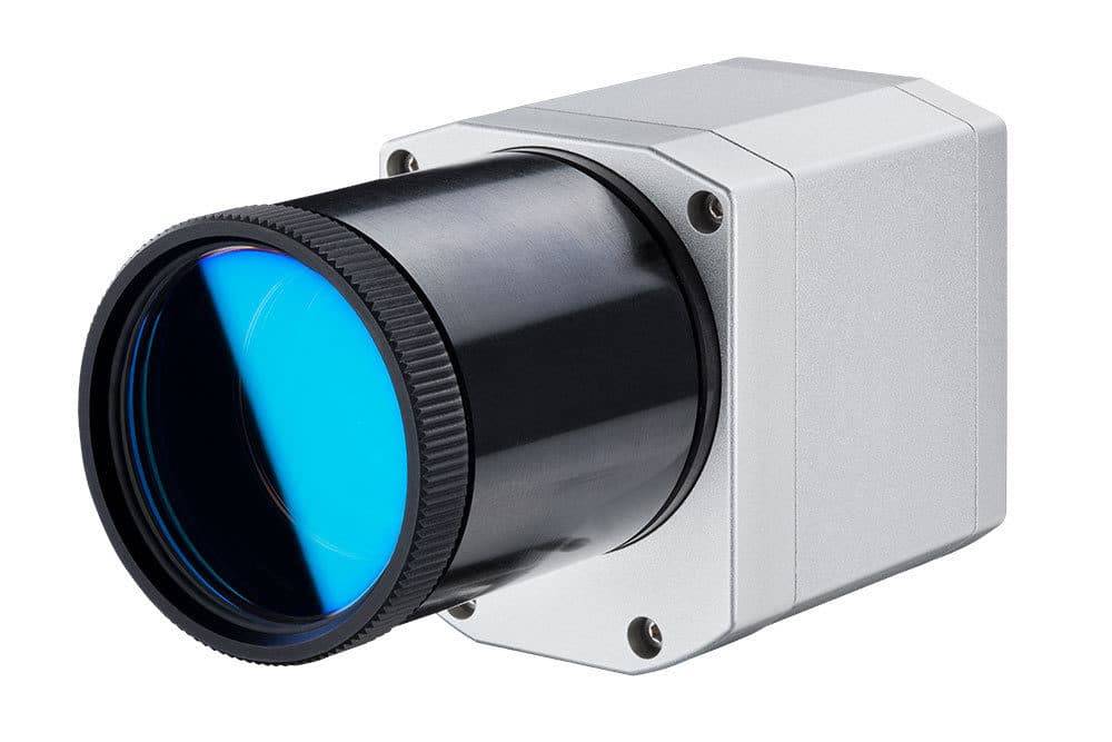 Short wavelength industrial radiometric camera suitable for high temperature metals applications including smelting.