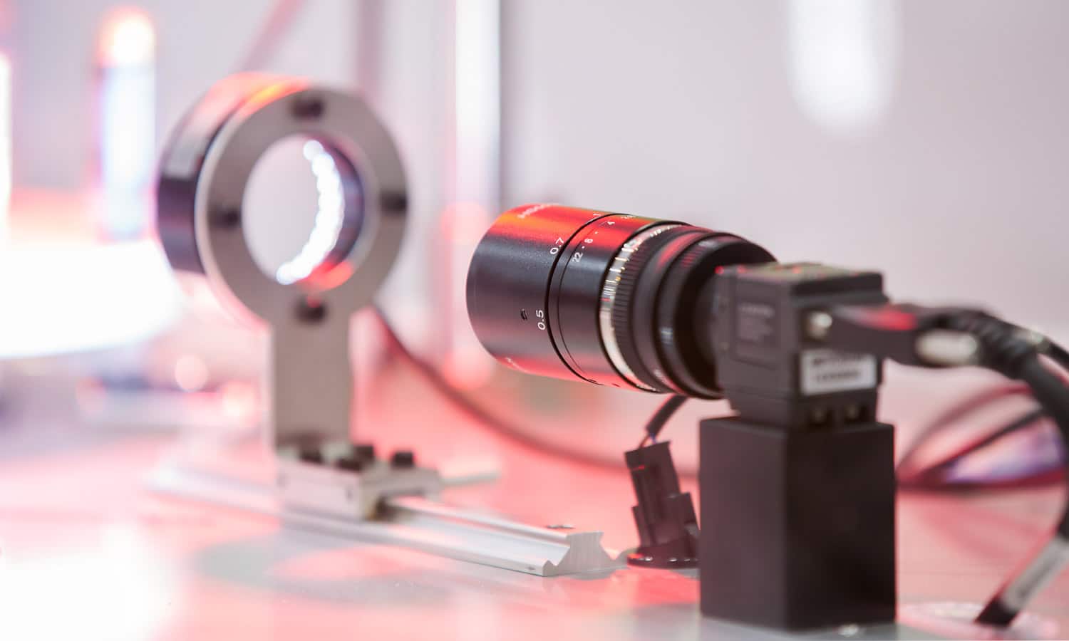 Optris camera in use on industrial application