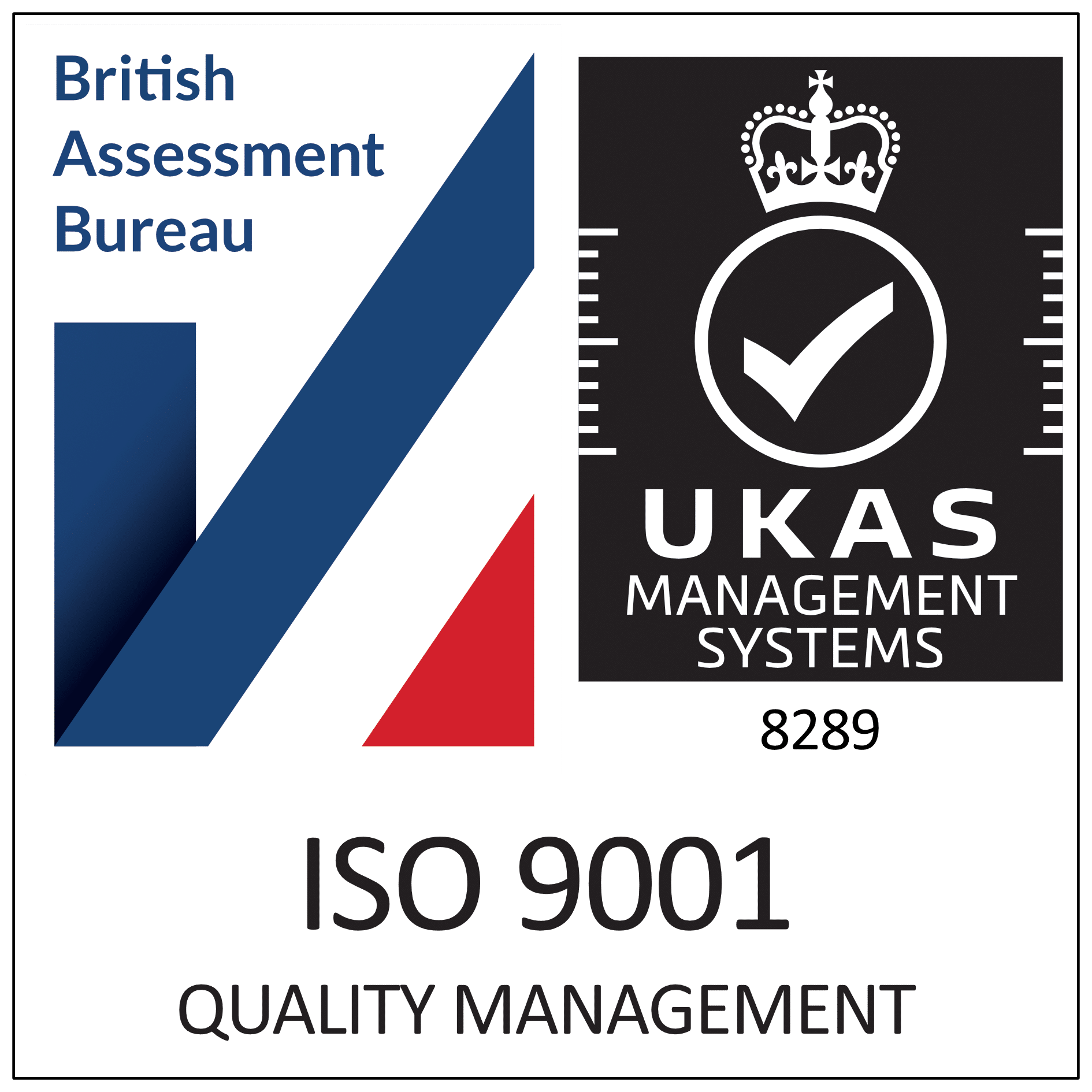 ISO9001 accredited logo