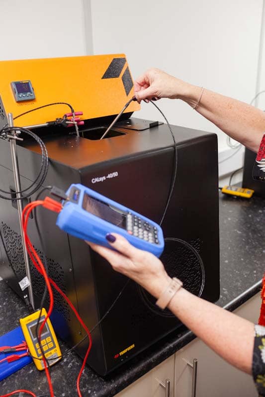 Process Parameters using their temperature calibration equipment