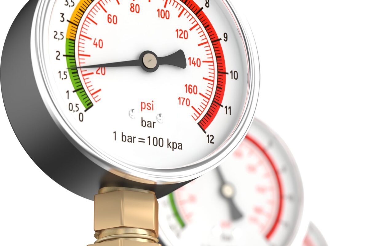 A pressure gauge for pressure measurement