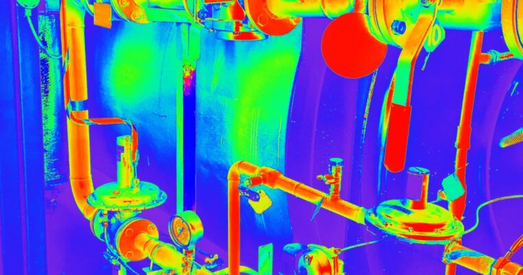 Testing if a thermal camera can see through walls