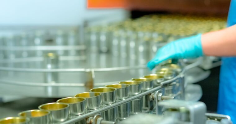 Machine vision camera used in a production line for manufacturing