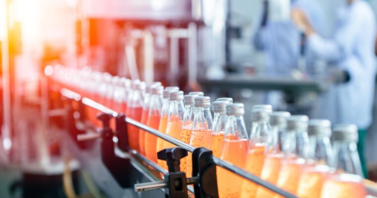 Machine vision camera used in food production and manufacturing